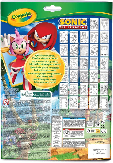 Crayola Sonic The Hedgehog Coloring and Activity Book