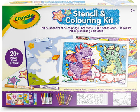 Crayola Stencil & Colouring Kit