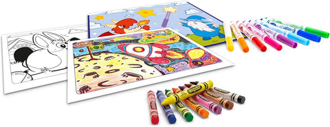 Crayola Stencil & Colouring Kit