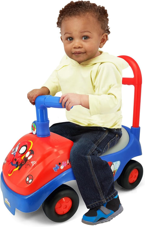 Kiddieland Disney Spidey Lights N' Sounds Activity Ride-On