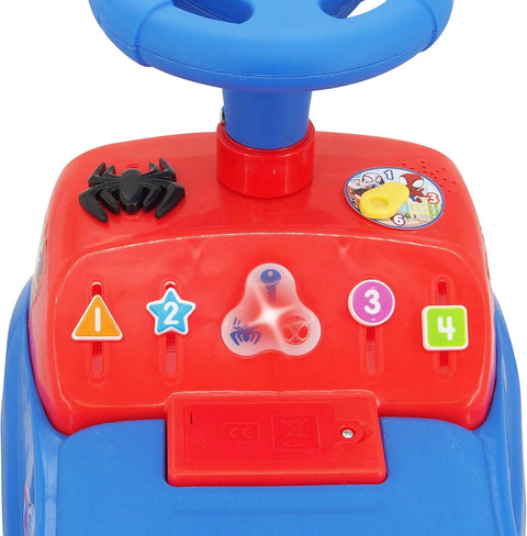 Kiddieland Spidey Team Lights N' Sounds Activity Ride-On