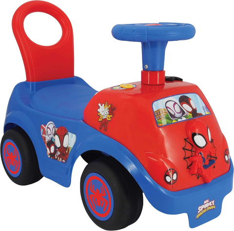 Kiddieland Spidey Team Lights N' Sounds Activity Ride-On