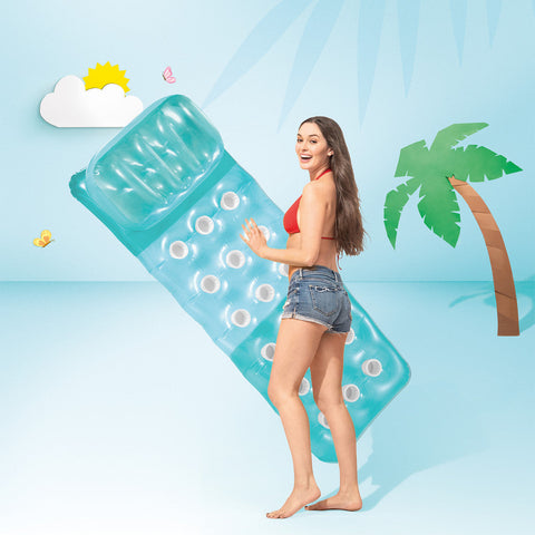 Intex 18-Pocket Fashion Inflatable Floating Mats 188x71cm