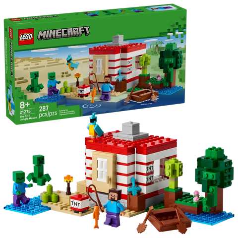 LEGO - Minecraft The TNT Jungle House 21275 287 Pieces