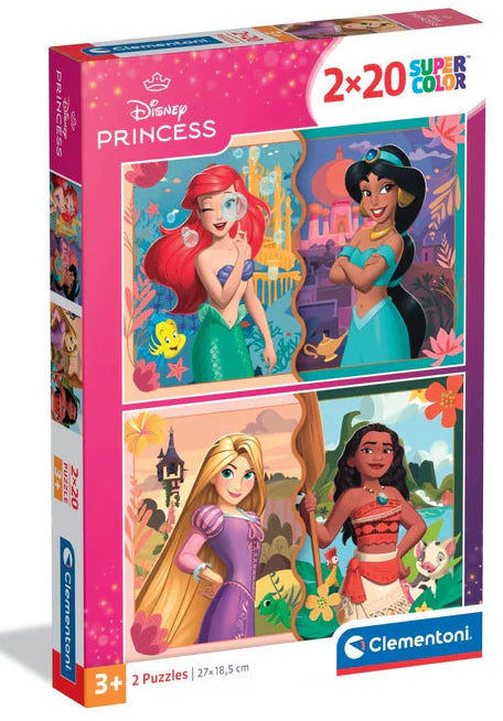 Clementoni SuperColor Disney Princess Puzzle 2x20 Pieces