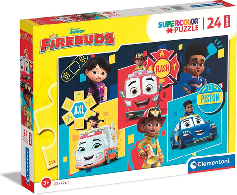 Clementoni Maxi SuperColor Disney Junior FireBuds 24 Pieces