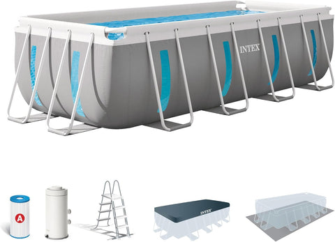 Intex Prism Frame Clearview Above Ground Round Pool 400x200x122cm
