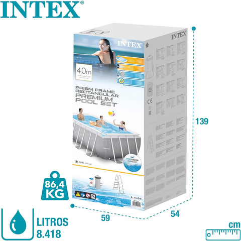 Intex Prism Frame Rectangular Pool Set 400x200x122cm