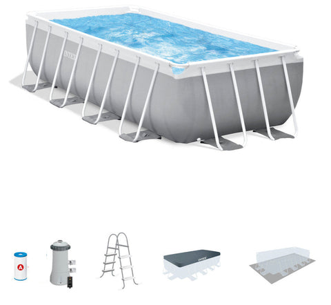 Intex Prism Frame Above Ground Rectangular Pool Set 488x244x107cm