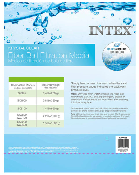 Intex Fiber Ball Filtration Media 500g