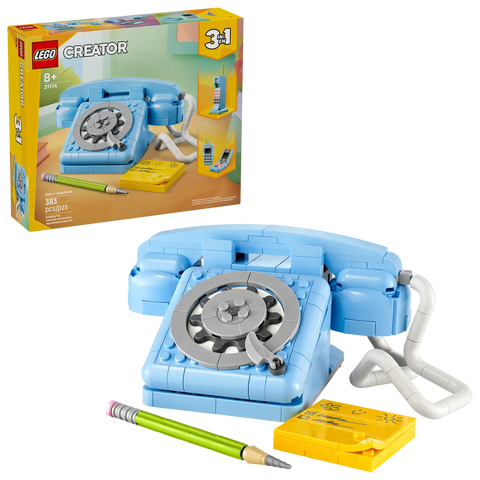 LEGO - Creator 3 In 1 Retro Telephone 31174 383 Pieces