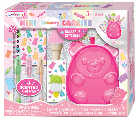 Hot Focus Mini Stationery Carrier Gummy Bear Writing Fun Set