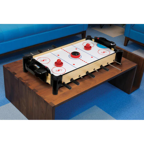 Ambassador Games 2-In-1 Reversible Football (Foosball/Soccer) & Hover Puck Air Hockey Table