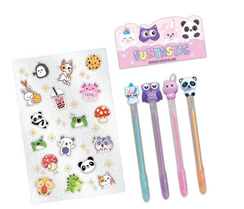 Hot Focus Gel Pentastic Critters Stationery Writing Fun Set