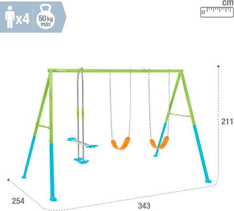 Intex Colorful Swing & Glide Three Feature Set 343x249x203cm