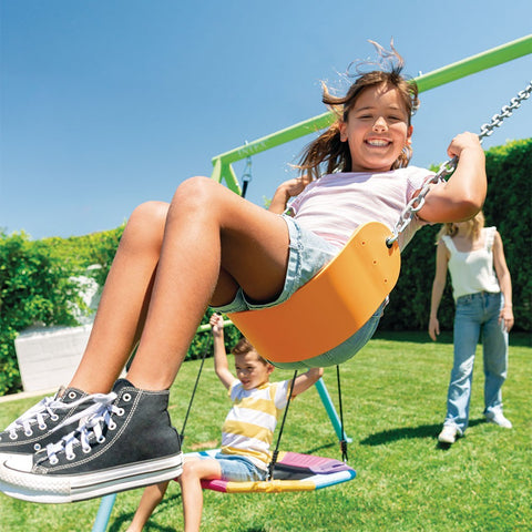 Intex Colorful Swing Set with 2 Bird's Nest and Swing Set 254x235x200cm