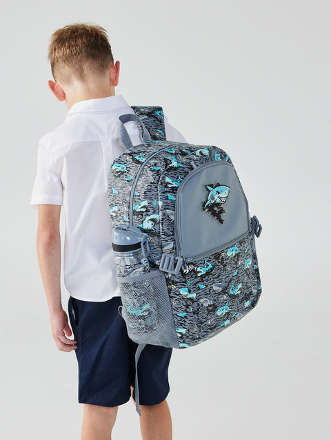 Smiggle Shark Wild Side Classic Attach Backpack 42cm