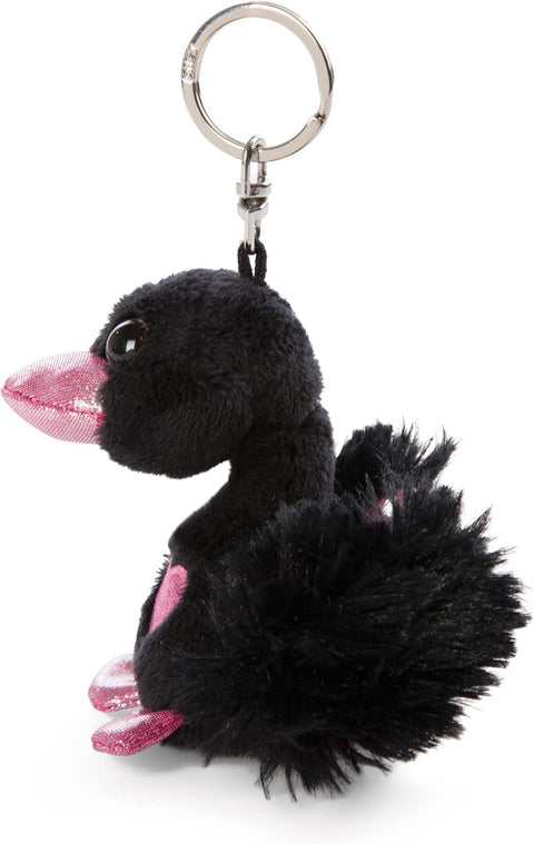 Nici Love Swan Keyring Black 8cm