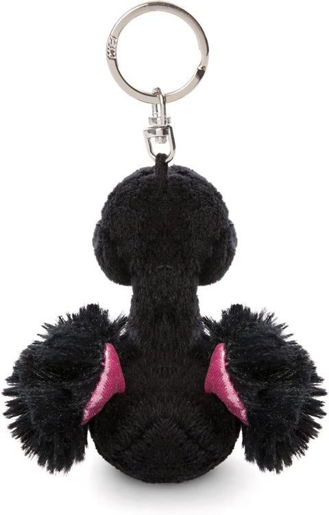 Nici Love Swan Keyring Black 8cm