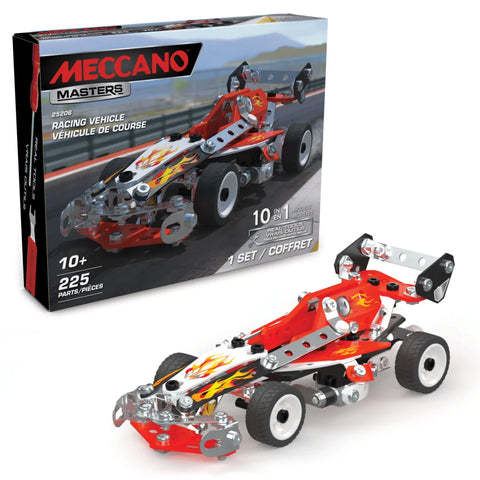 Meccano Masters 10-in-1 Racing Vehicles 25206 225 Pieces