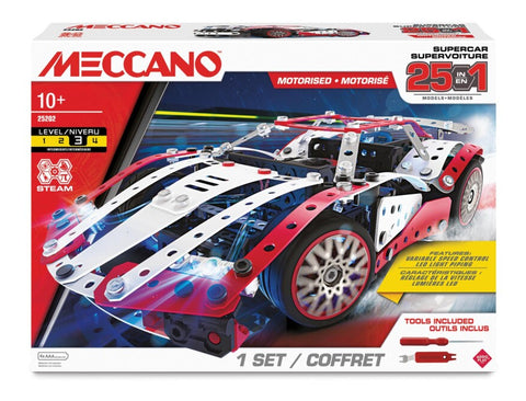 Meccano Masters 25-in-1 Supercar 25202 347 Pieces