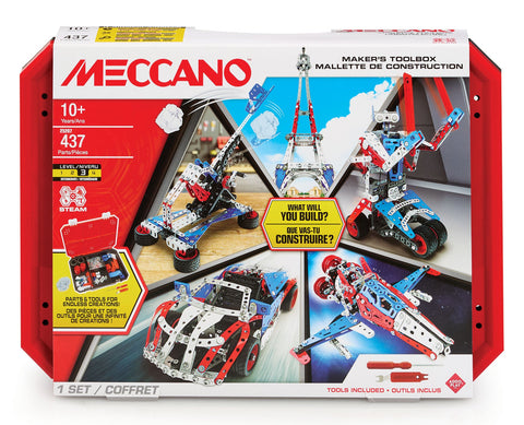 Meccano Masters Maker’s Toolbox 25207 437 Pieces