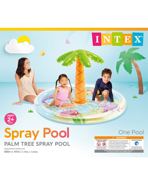Intex Palm Tree Spray Kiddie Pool 147x104cm