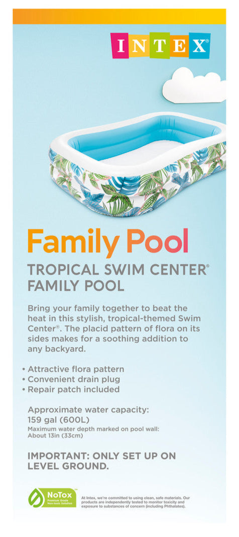 Intex Tropical Swim Center Family Inflatable Pool 229x152x48cm