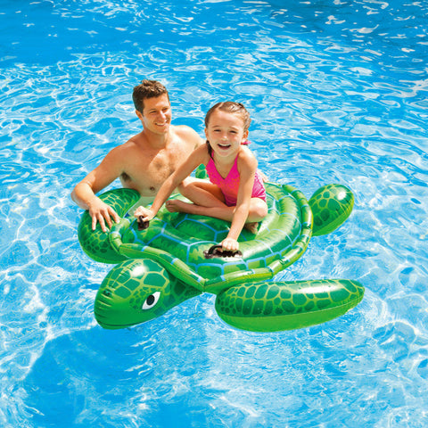 Intex Lil' Sea Turtle Ride-On Inflatable Pool Float 150x127cm