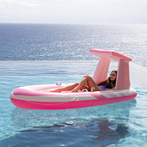 Intex Pink Paradise Inflatable Boat Float 257x135cm