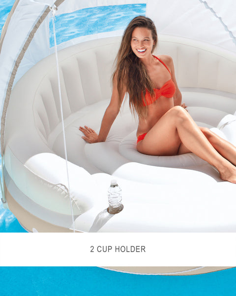 58292 Intex Canopy Inflatable Pool Island Float 200x150cm