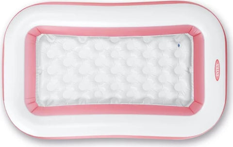 Intex Rectangular Pink Inflatable Kiddie Pool 166x100x28cm