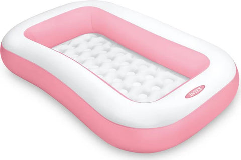 Intex Rectangular Pink Inflatable Kiddie Pool 166x100x28cm