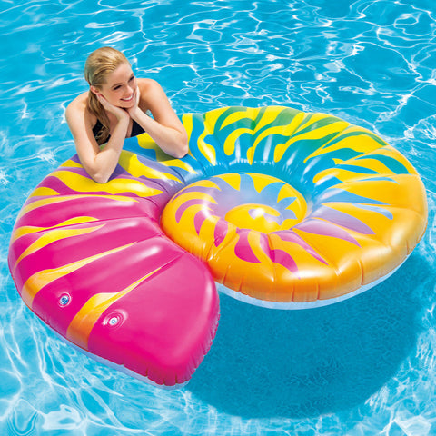 Intex Rainbow Seashell Inflatable Pool Float 157x127x25cm