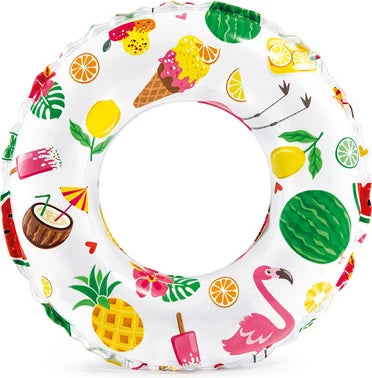 Intex Lively Print Inflatable Swim Rings 61cm