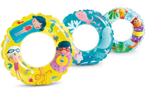 Intex Inflatable Transparent Ring Swim Tube 61cm