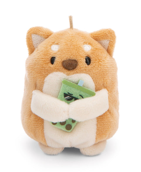 Nici Set Soft Toy Mymochi Dog Hiro With Bubble Tea and Polar Bear Costume 8cm