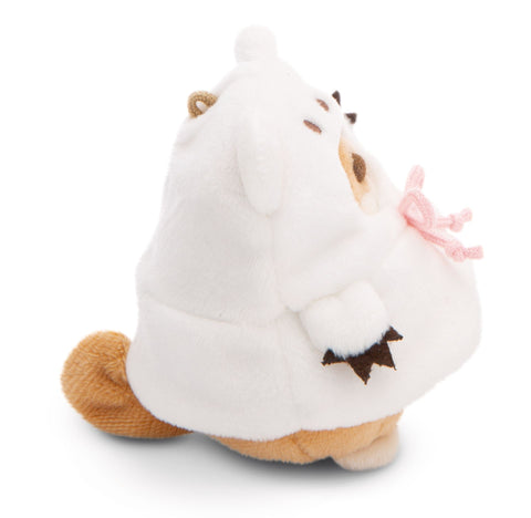 Nici Set Soft Toy Mymochi Dog Hiro With Bubble Tea and Polar Bear Costume 8cm