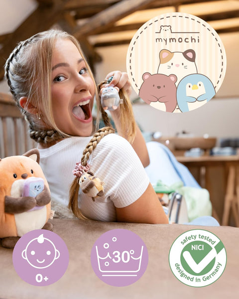 Nici Soft Toy Mymochi Hamster Shai 27cm With Cookie