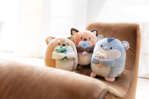 Nici Soft Toy Mymochi Hamster Shai 27cm With Cookie