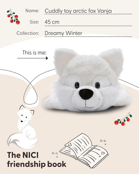 Nici Soft Toy Polar Fox Vanja 45cm