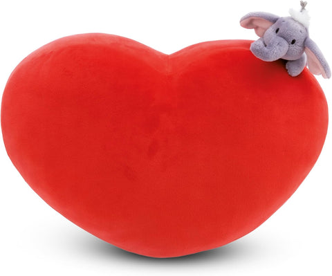 Nici Heart-shaped Cushion Love Elephant 42cm