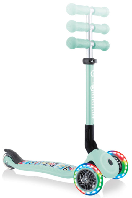 Globber Junior Foldable Fantasy Light Scooter Mint Tribal 2-6 Years