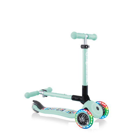 Globber Junior Foldable Fantasy Light Scooter Mint Tribal 2-6 Years