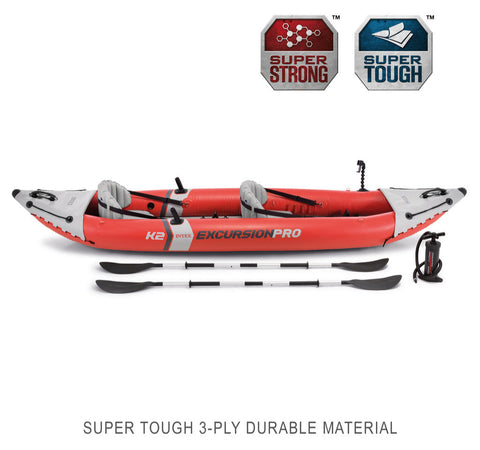 Intex Excursion Pro K2 Inflatable Kayak 2 Person 383x46x33cm