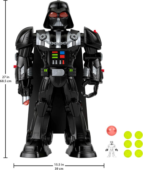 Imaginext Star Wars Darth Vader Bot 2+ Ft With Lights Sounds & Stormtrooper