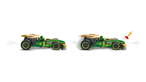 LEGO - Ninjago Dragons Rising Lloyd's Pull-Back Race Car 71828 181 Pieces
