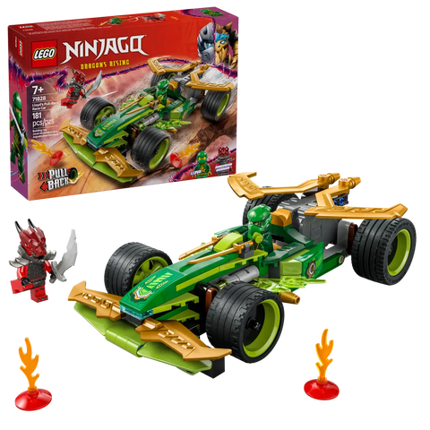 LEGO - Ninjago Dragons Rising Lloyd's Pull-Back Race Car 71828 181 Pieces