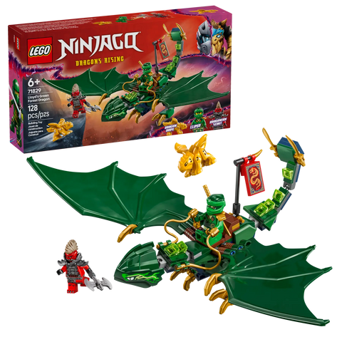 LEGO - Ninjago Dragons Rising Lloyd's Green Forest Dragon 71829 128 Pieces