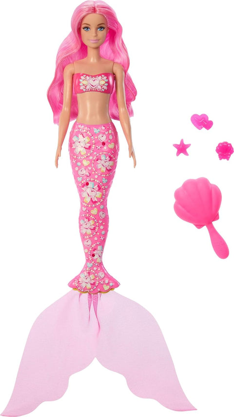Barbie Color Reveal Mermaid Series Doll & Accessories With 6 Surprises JMW61